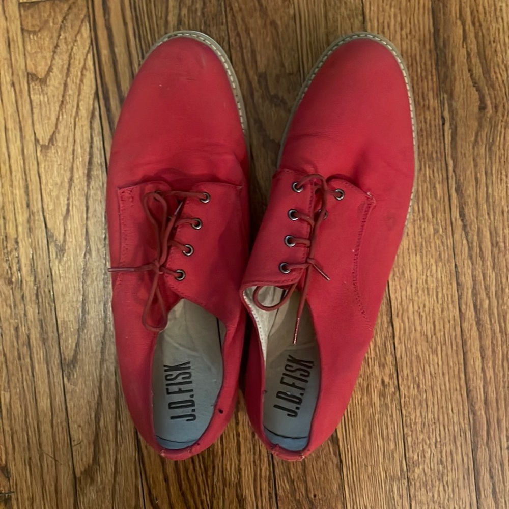 J. D. FISK Red loafers